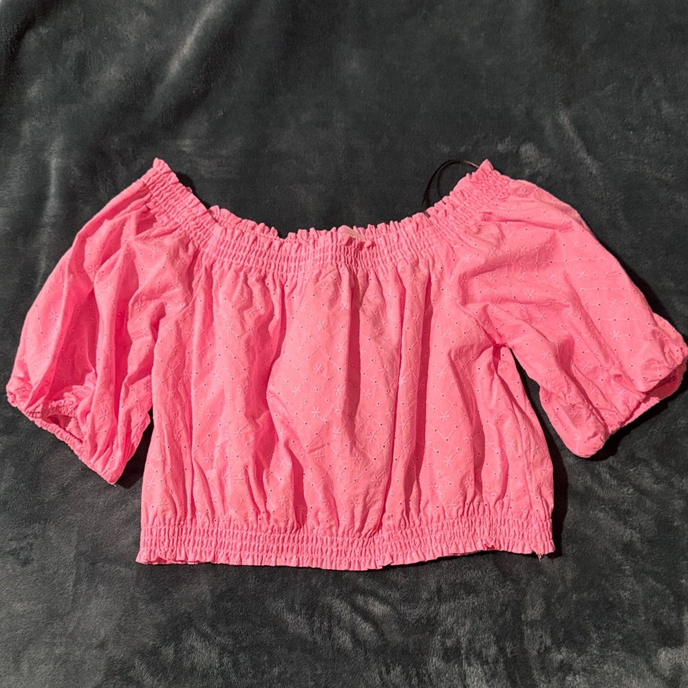H&M Pink off shoulder Blouse